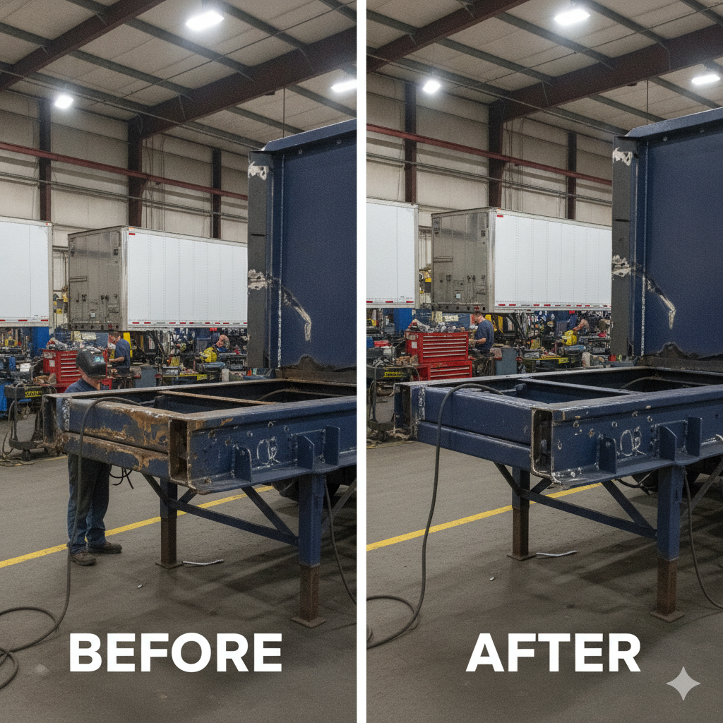 Commercial trailer repair & structural welding 11 - el camiones