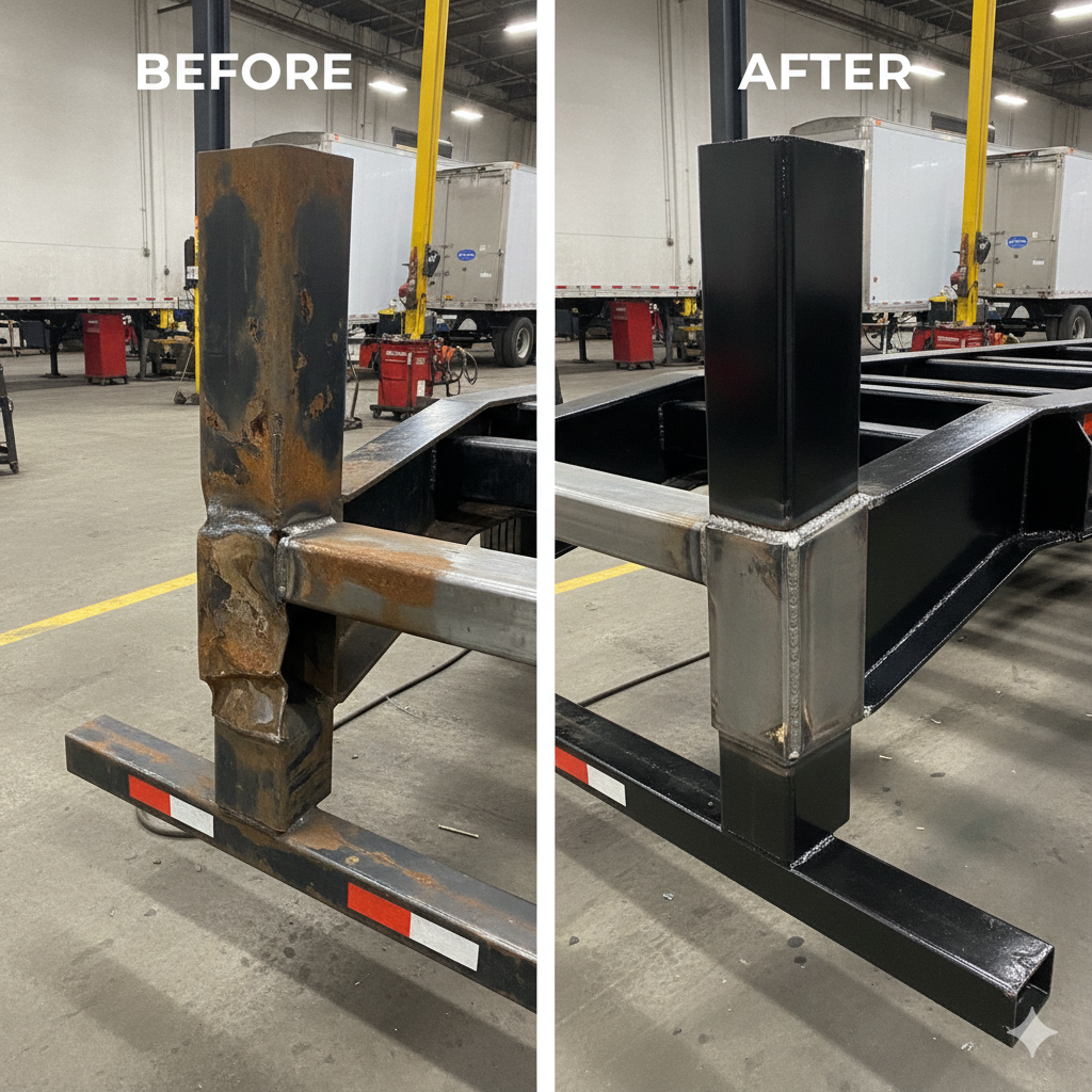 Commercial trailer repair & structural welding 9 - el camiones
