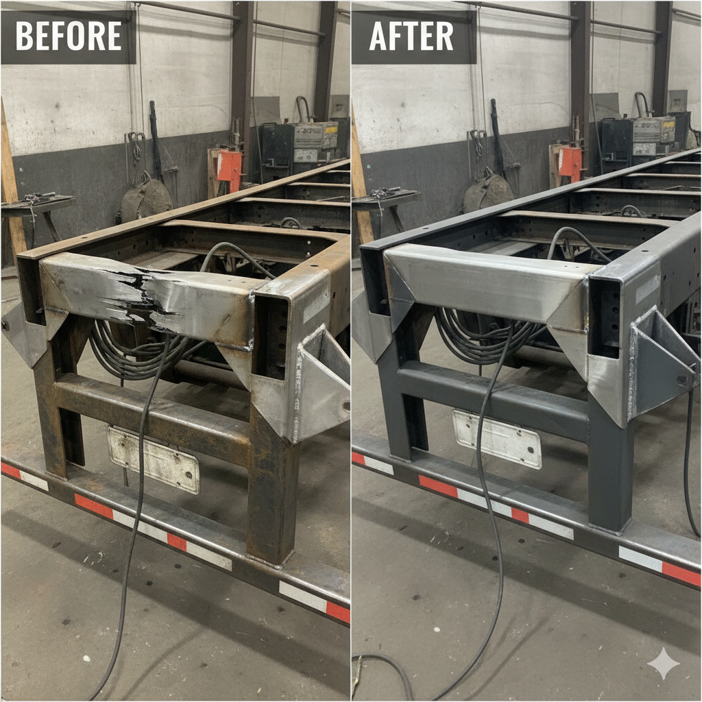 Commercial trailer repair & structural welding 10 - el camiones
